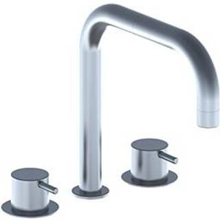 Vola SC6 badekarbatteri med dobbelt svingbar tud - Børstet krom