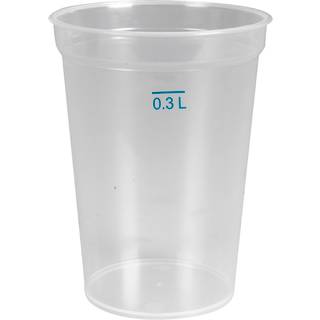 Gastro flergangs drikkeglas PP 11,2cm Ø8,5cm 30 cl klar
