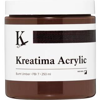 Kreatima Acrylic akrylfarve 250 ml – Burnt Umber PBr 7
