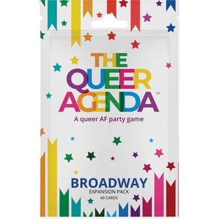 Queer Agenda Party Game Broadway-udvidelse-40 Sassy LGBTQ+ -kort til sjove spilaftener i alderen 17+ 3-10 spillere 30-60 min. Legetid lavet af Fi