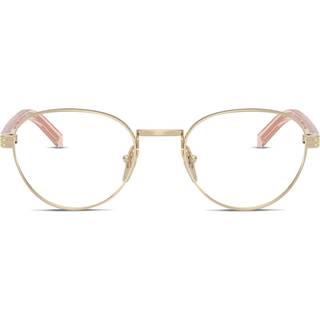 Prada Kvinde PR B53V ACX1O1 Optiske stel Metal Guld Transparent Rund Normal