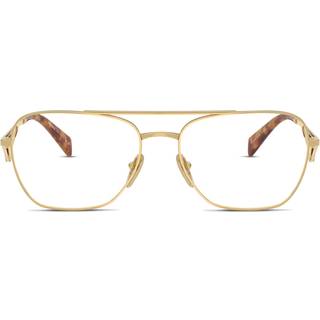 Prada Kvinde PR B50V 5AK1O1 Optiske stel Stål Guld Transparent Pilot Normal