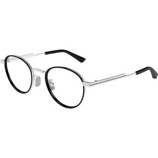 Bottega Veneta Unisex BV1337OJ 002 Vista -rammer Metal Sølv Transparent Rund