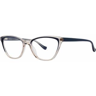 Kensie Prismatic Navy Linen 53 Briller Kvinder Brun - Transparent Navy Blue Linen Brown - 53mm