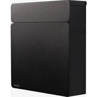 SPINDER DESIGN Indbox postkasse - sort stål