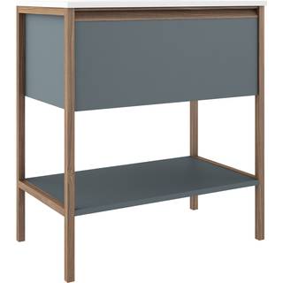 Tvättställsskåp Tone Blå Matt 80 cm med Handfat