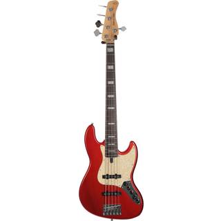 Sire Marcus Miller V7 Alder-5 2nd Gen Bright Metallic Red 5-strenget basguitar