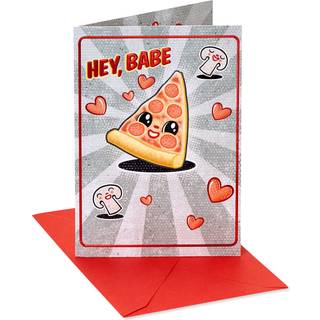 Amerikanske hilsener Funny Valentines Day Card (Pizza Dat)