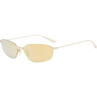 Balenciaga Unisex BB0412S 004 Solbriller Metal Guld Gul Geometrisk