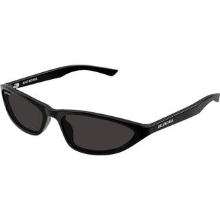 Balenciaga Kvinde BB0402S 001 Solbriller Acetat Sort Grå Rund