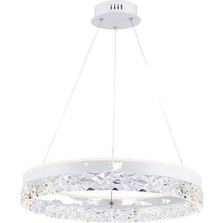 25W Hængelampe - LED, Enkeltring, 3000K, Hvid - Kulør : Varm