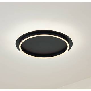 LED loftslampe Kunis Lindby, Sort, Stue/spisestue, Plast, Moderne