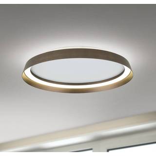 Loftlampe Manta, Ø 45 cm, aluminium/bronze, aluminium, op/ned