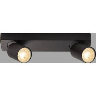 Searchlight Spotlight loftlampe, sort, 2 lyskilder, aluminium, GU10 Spotlight, dæmpbar, Sort, Stue/spisestue, Aluminium, Moderne