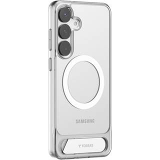 TORRAS - Samsung Galaxy S25+ (Plus) - Hybrid Cover m. Ståfunktion - MagSafe Kompatibel - Gennemsigtig
