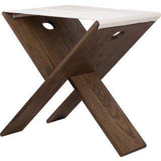 Mette Ditmer Roots Taburet - Skamler Kanvas Dark oiled Oak - ROOFOL02