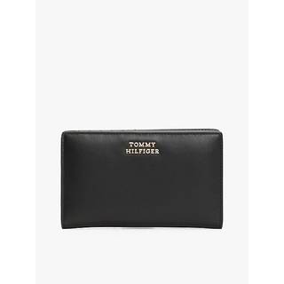 Metal Logo Leather Wallet