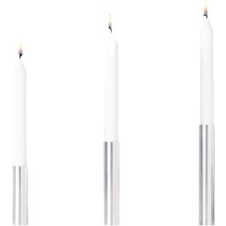 Slim Light Lysestage, Stål - 3-pak
