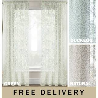 Enhanced Living Enhanced Living Green Willow Pair Of Voile Panels