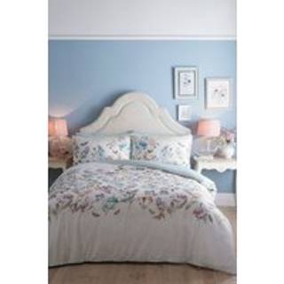 Appletree Appletree White Portia 100% Cotton Duvet Cover Set