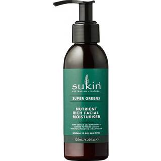 Sukin Super Greens Nutrient Rich Facial Moisturiser - Vegansk - 125 ml