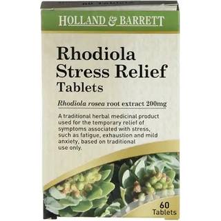 Holland & Barrett - Rhodiola Stress Relief, 200mg - 60 tabletter