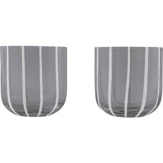 OYOY Mizu glas 2-pak Grey-white