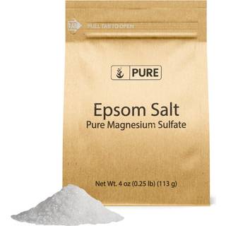 Ren originale ingredienser Epsom salt (4 oz) Ren magnesiumsulfat Fødevarekvalitet Soaking Opløsning
