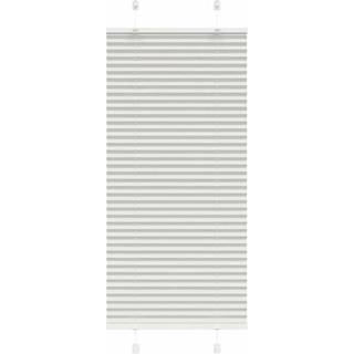 Plisségardin Lysegrå 60x100 cm Stofbredde 59,4 cm Polyester