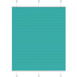 Plisségardin Benzin Grøn Stofbredde 54,4 Cm Polyester Petroliumsgrøn - 110 x 150 cm