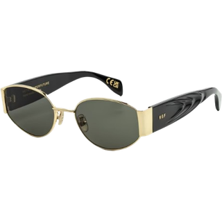 Retrosuperfuture Unisex G3L X Black Solbriller Metal Guld Grå Rund Normal