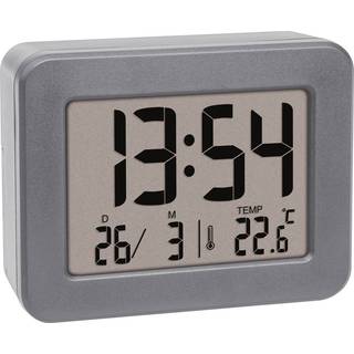TFA digitalt vækkeur, grå