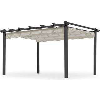 Hillerstorp Skanör pergola Sort/sand 400 x 300 cm
