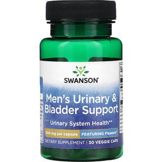 SWANSON Mænds Urinvejs- og Blærestøtte 30 kapsler