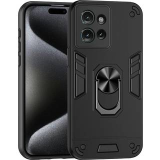 EIDERWOOD Motorola Edge 50 Håndværker Bagside Cover m. Kickstand - Sort