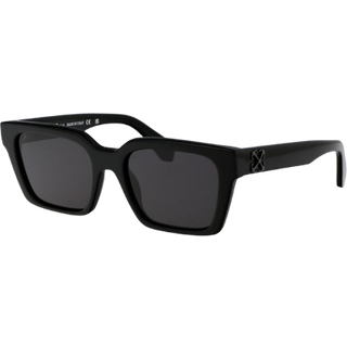Off-White Unisex OERI111 Branson 1007 black Solbriller Acetat Sort Grå Firkantet Normal