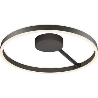 SLV LED-loftlampe One, Ø 60 cm, sort, metal, CCT