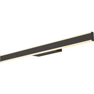 SLV LED-væglampe til badeværelset One Linear, 70 cm, sort, CCT