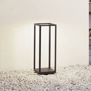 Lucande LED-sokkellampe Thorvid, højde 50 cm, sort