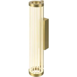 SLV LED-væglampe Quimera, messingfarvet, højde 41 cm, CCT