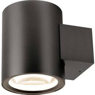 SLV LED-væglampe Oculus, bronzefarvet Ø 9 cm, dæmpbar til varmt lys