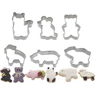 Sæt med 6-delt kagedåser, "Animals" - Westmark