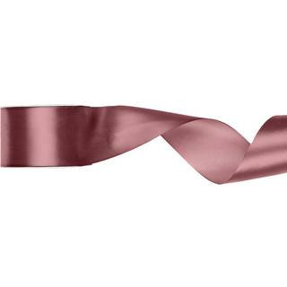 25 meter Satinbånd, Mørk støvet rosa, 50 mm bredde, elegant dekoration til bryllupper og gaveindpakning