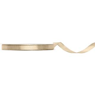 25 meter Satinbånd, Cold Guld, bredde 6 mm, elegant gaveindpakning til enhver lejlighed