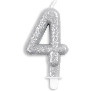 Kagelys Sølv glitter nr. 4