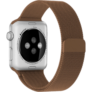 Apple Watch 38/40/41 mm Mesh Urrem i Rustfrit Stål - Brun