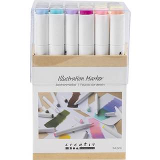 Twin Markers - Natur & pastel, 24 stk
