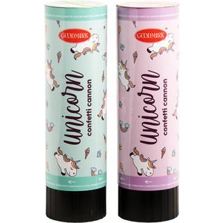 Konfettirør Unicorn 15 cm 2-pak