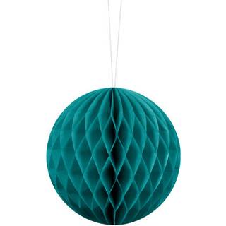 1 stk. Honeycomb kugle Pastel Lagoon blå 10 cm – Genanvendelig & stilfuld til enhver fest