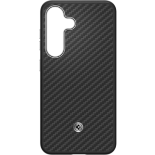 Samsung Galaxy S25 Spigen Enzo Aramid Cover GP-FPS931PGABW - Sort / Sølv